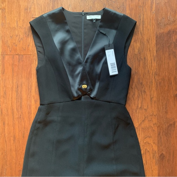 Halston Heritage Black Cutout Wide Leg Jumpsuit | Size 4 - Picture 10 of 10